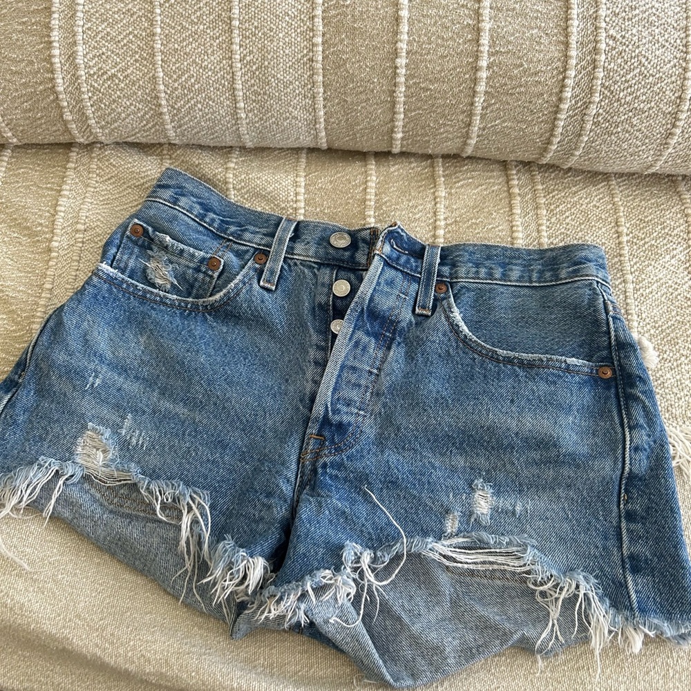 Levi’s 501 Distressed Denim Women’s Shorts
